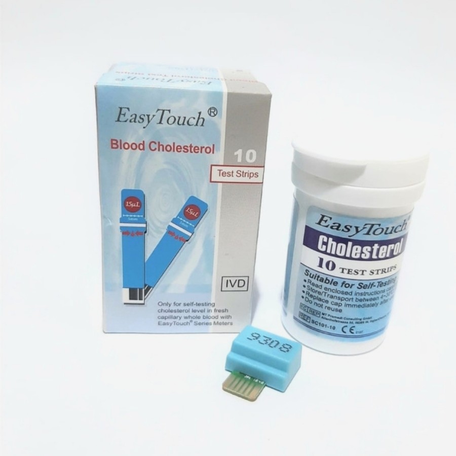 MURAH!! ISI 10 STRIP EASY TOUCH KOLESTEROL KOLESTROL REFILL - ETC