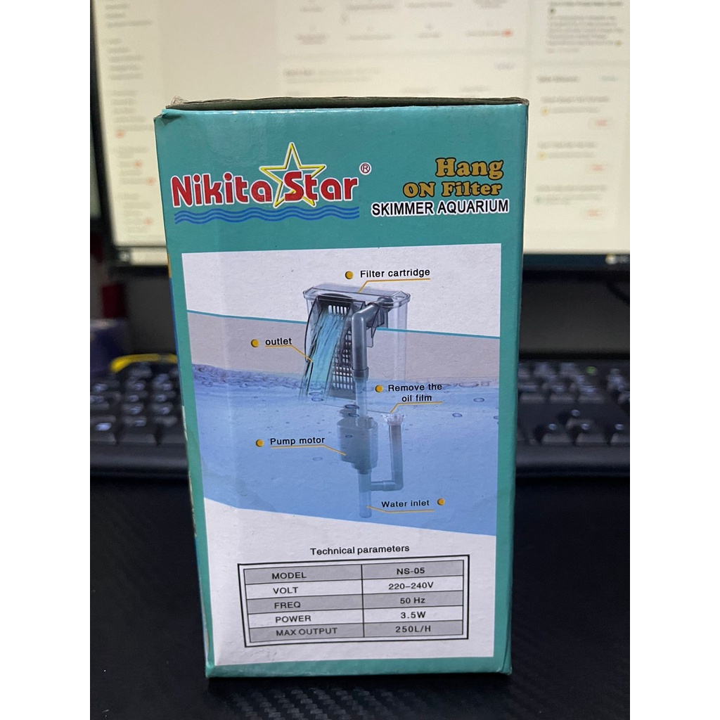 NIKITA STAR NS 05 / NS05 HANG ON FILTER FILTER GANTUNG AQUARIUM