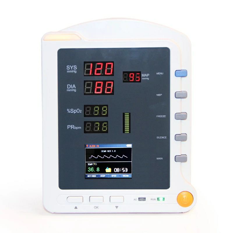 CONTEC Medical CMS5100 Patient Monitor w/NIBP SPO2 Blood Oxygen Pulse
