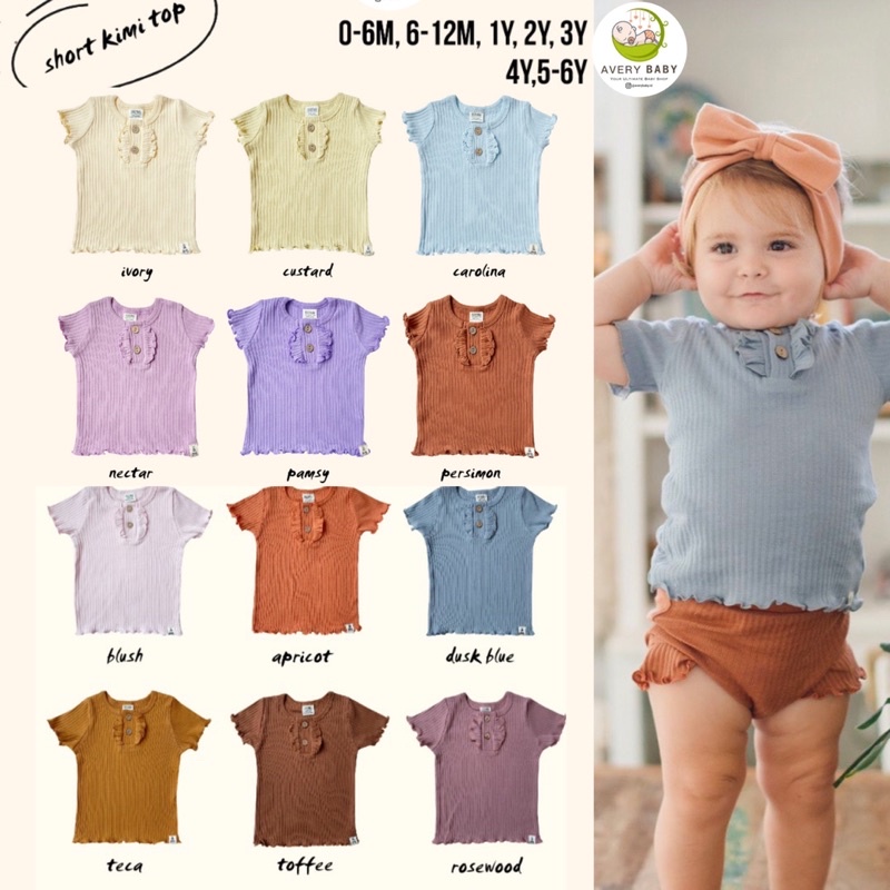 BOHOPANNA CAIRO TOP / KIMI SHORT TOP BOHOPANNA 3-6 THN / BOHOPANNA KIMI SHORT TOP /BLUS ANAK