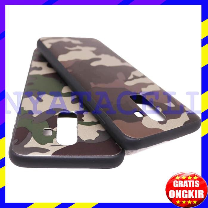 ACC HP CASE MATTE ARMY SAMSUNG J8 J800 SOFT ANTI MINYAK SOFTCASE SOFTSHELL