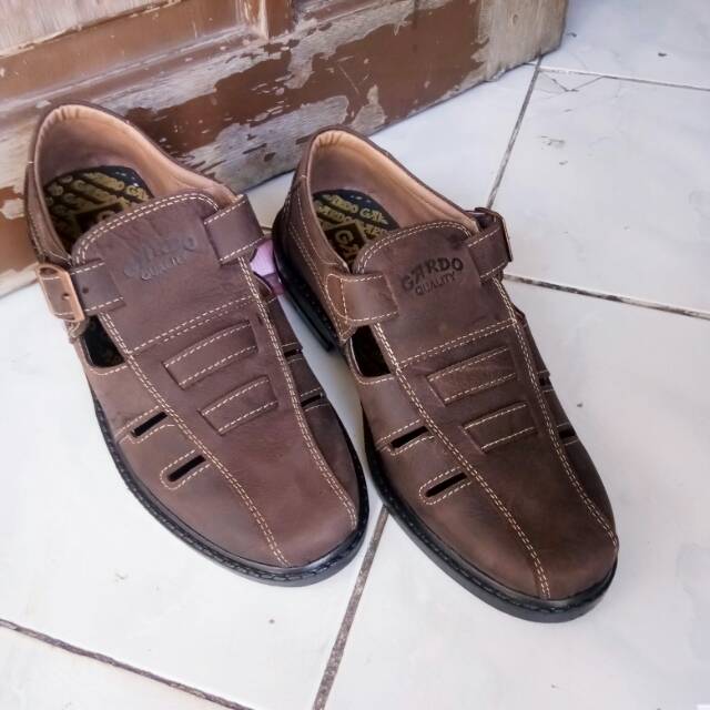 Sepatu kulit asli nyaman dipakai sol anti selip