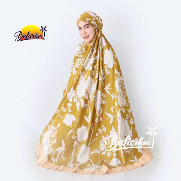 Balicihui Mukena Alina Mustard 2 Mukena Bali Dewasa by Balicihui