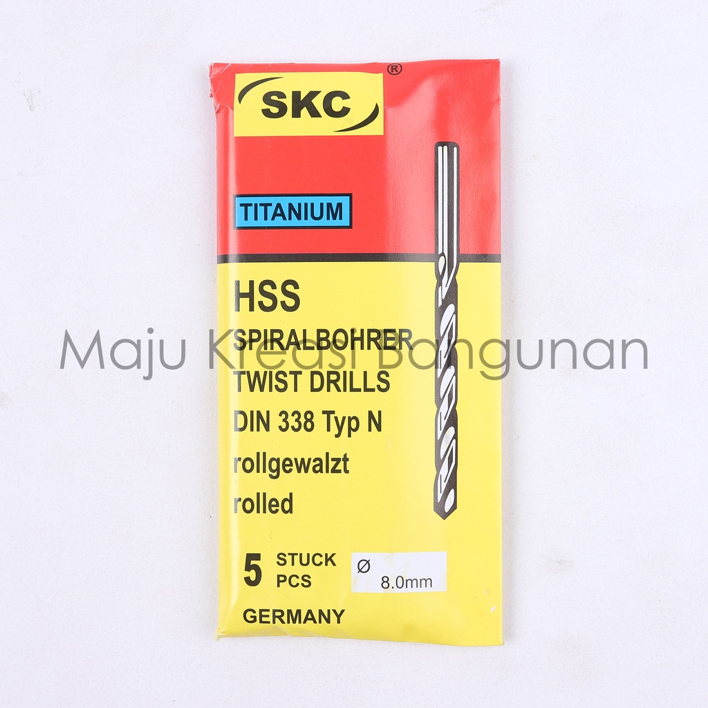 Mata Bor Besi Baja Kuning 8mm 8 mm Kuningan Twist Drill Titanium