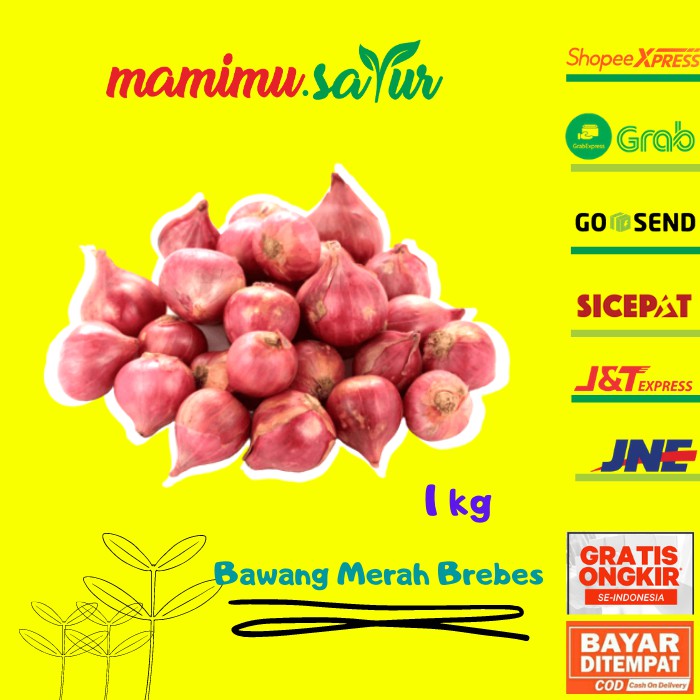 

BAWANG MERAH BREBES BAWANG MERAH BRAMBANG MURAH RED ONION PASAR ONLINE 22B - 1 kg