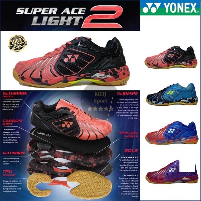 SALE YONEX SUPER ACE LIGHT 2 / II / SEPATU YONEX SEPATU BADMINTON ORIGINAL