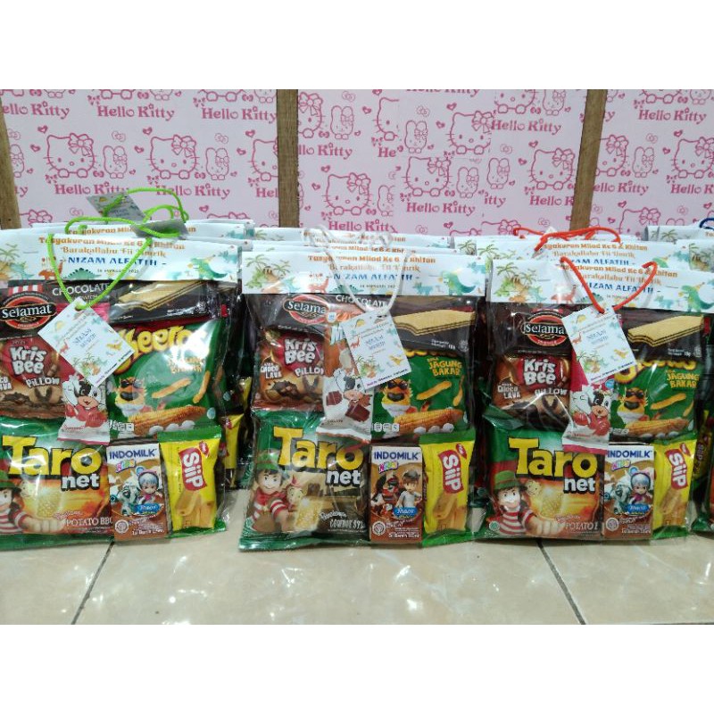 Snack Ulang Tahun /paket snack birthday/souvenir ultah/Goodiebag sSnack