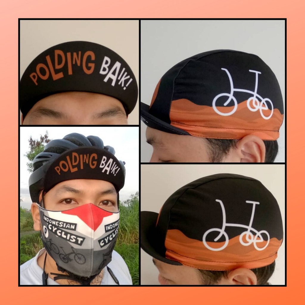 TOPI SEPEDA LIPAT TOPI SEPEDAH TOPI SEPEDA CYCLING CAP CYCLING CAP INDONESIA