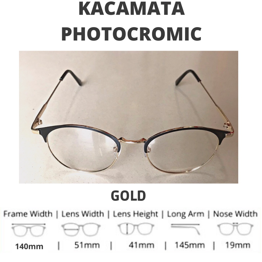 2 In 1 Kacamata Korea lensa photocromic anti radiasi wanita pria kaca mata bingkai Titanium perubahan warna fotocromic