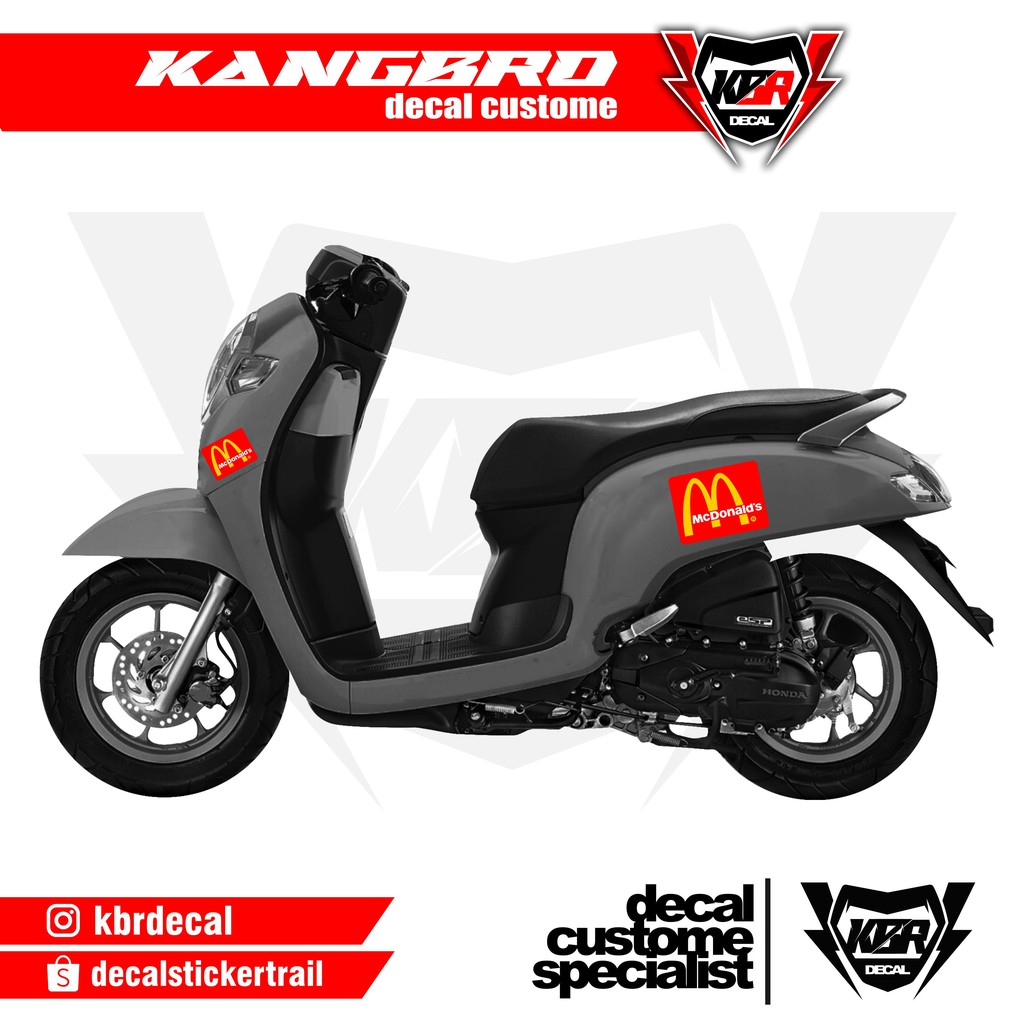 Stiker Scoopy Striping Scoopy MC Donald