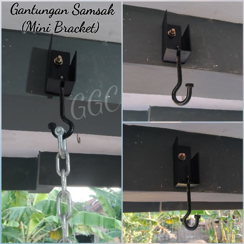 Gantungan Samsak Minimalis / Bracket Mini / kuat hingga beban 150 kg (SUDAH TERUJI)