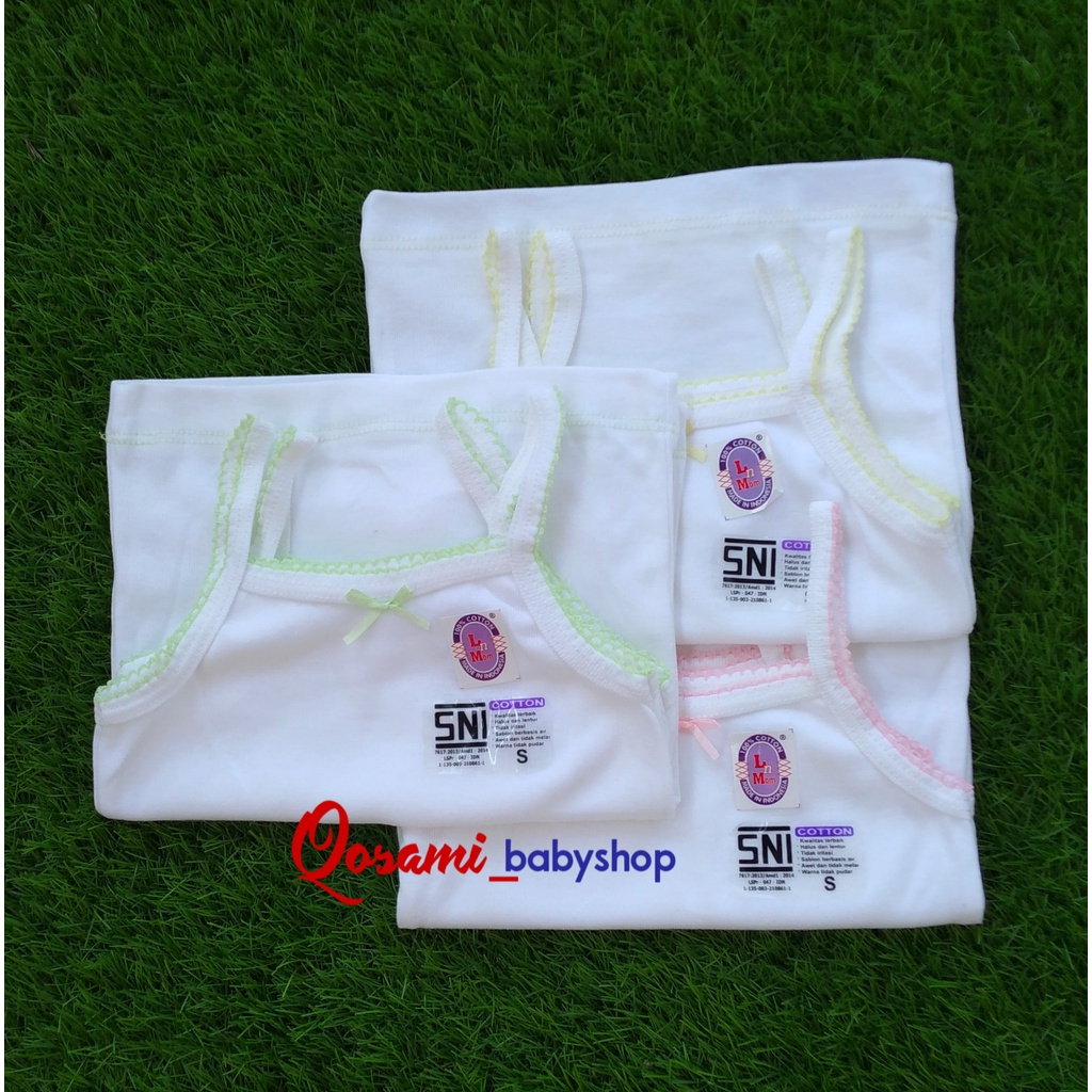 L - MOM PUTIH 6 pcs Koas Dalam Perempuan Uk S, M, L, XL SNI