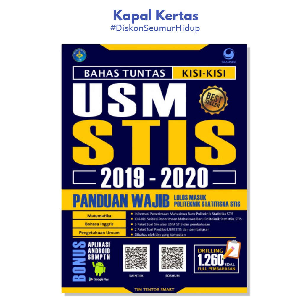 Stis 2019 2020 Bahas Tuntas Kisi Kisi Usm Stis Panduan Wajib Lolos Politeknik Statistika Stis Shopee Indonesia