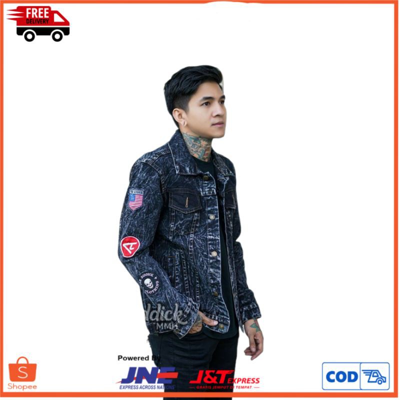 JAKET JEANS BORDIRAN TRENDY FASHION PREMIUM