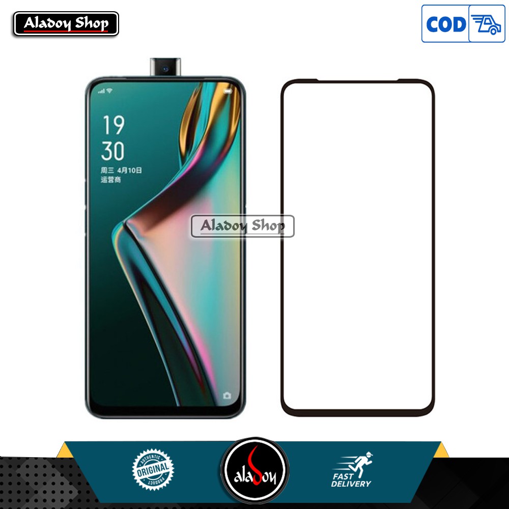 Tempered Glass Oppo K3 / Realme X Antigores Kaca Pelindung Layar Screen Protector Full Cover