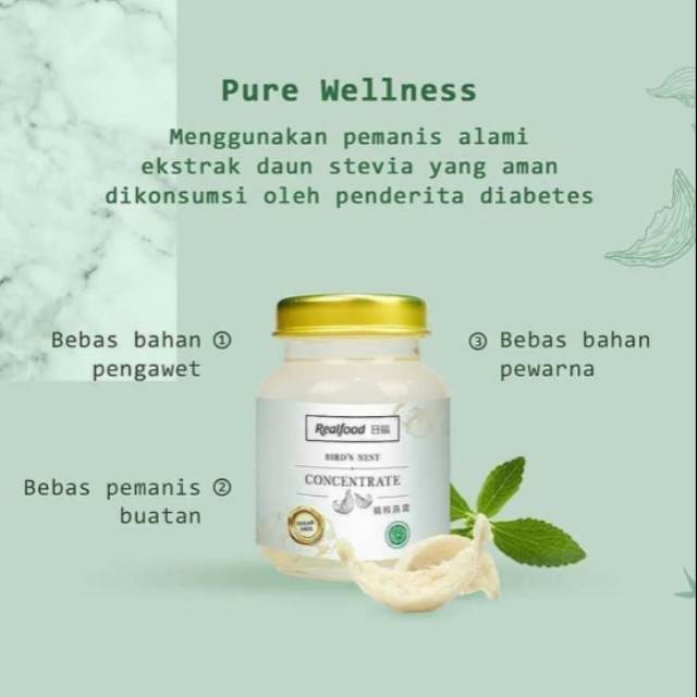 

Realfood Pure Wellness 12hari minuman kesehatan sarang burung walet