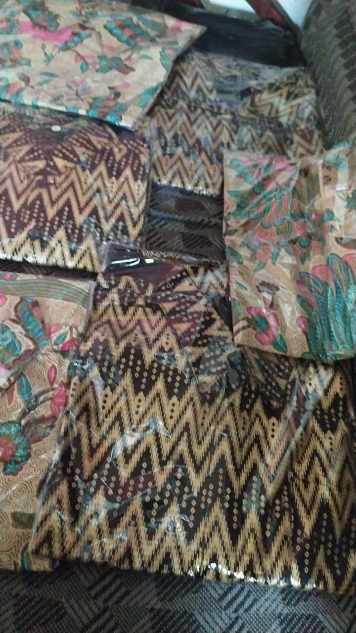 Batik Couple Keluarga Sania Ruffle Ori Ndoro Jowi Dnt Merak
