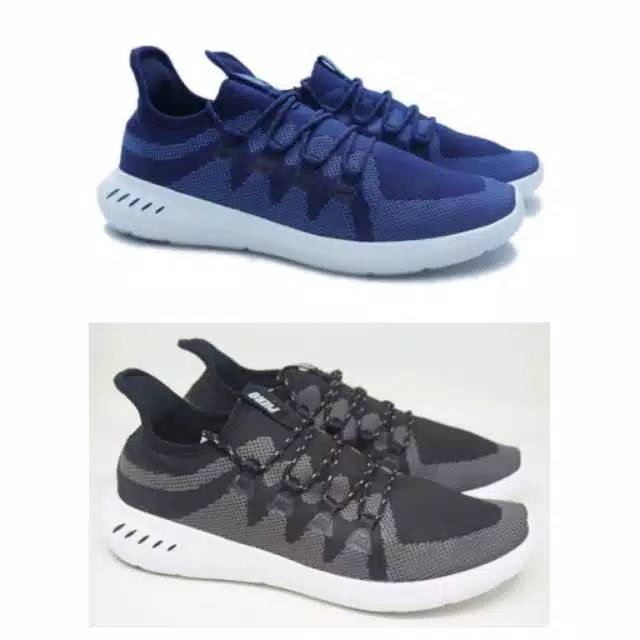 Sepatu Piero Rewind Knit Blue / Black