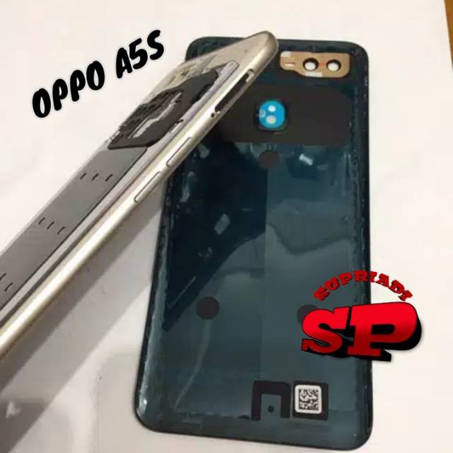 HOUSING FULL SET TUTUP MESIN COVER BELAKANG OPPO A5S A5 S BACK DOOR BACKDOOR OPPO A5S ORIGINAL
