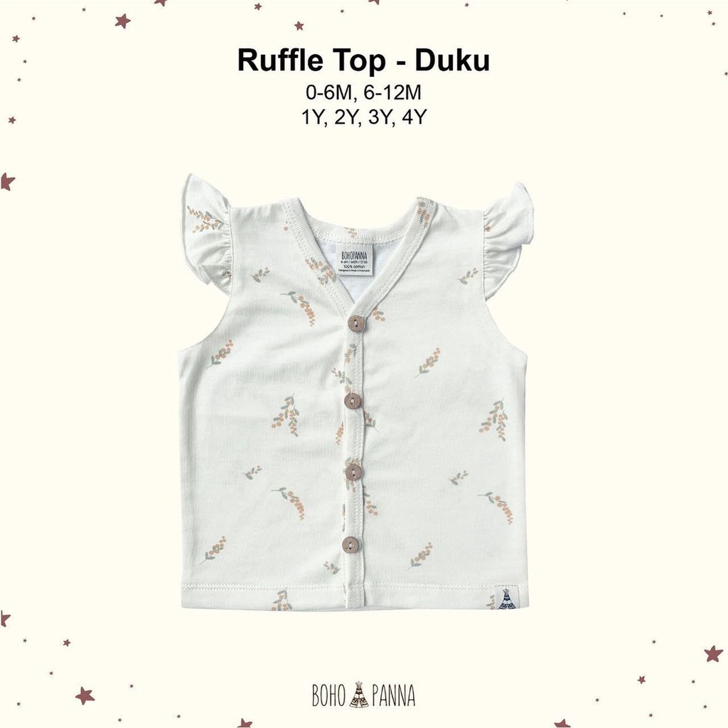 BOHOPANNA RUFFLE TOP / ATASAN ANAK PEREMPUAN