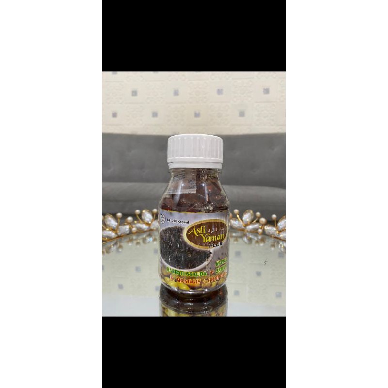 Herbal Asli yaman 4in1 K.manggis 200kapsul (habatussaudah,zaitun,propolis,kulit manggis)