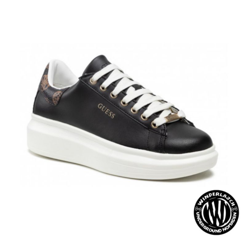 women's black guess sneakers