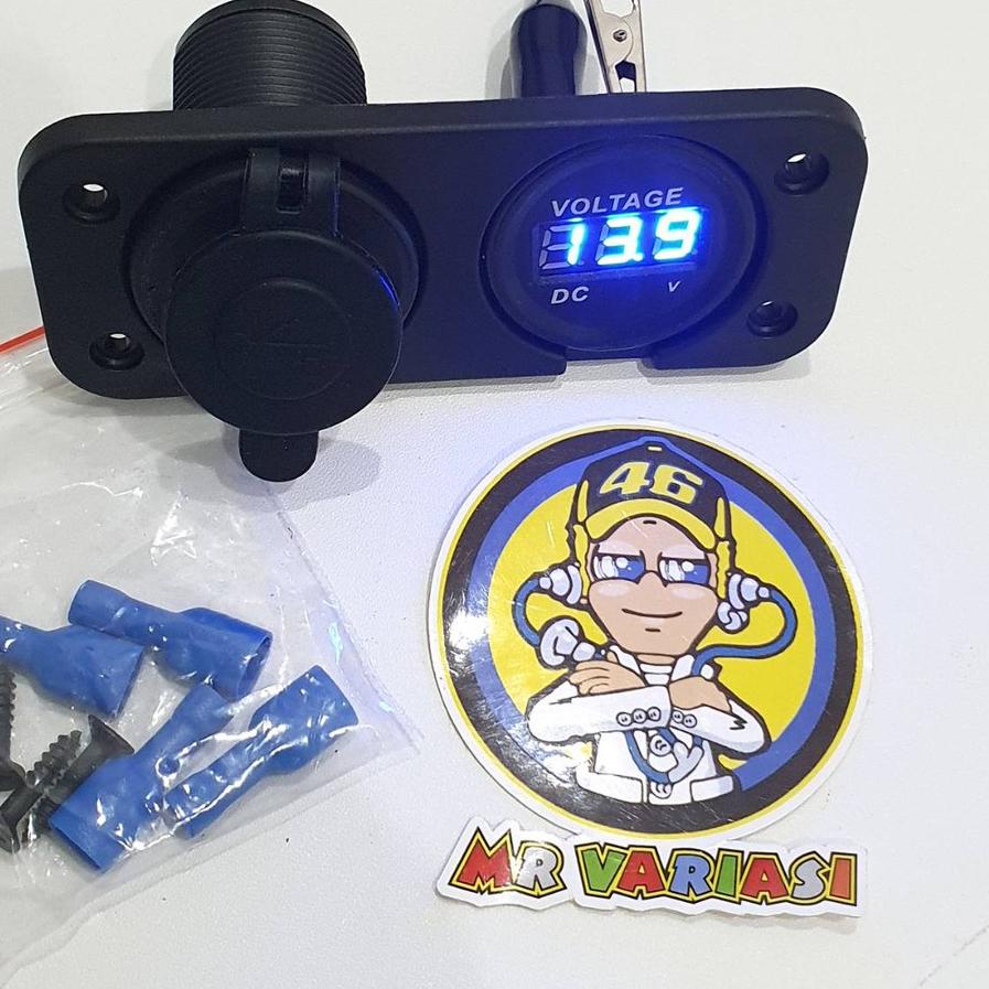 Hot Sale - Voltmeter Aki Plus Casan Hp USB Motor / Voltmeter Aki Motor Universal 