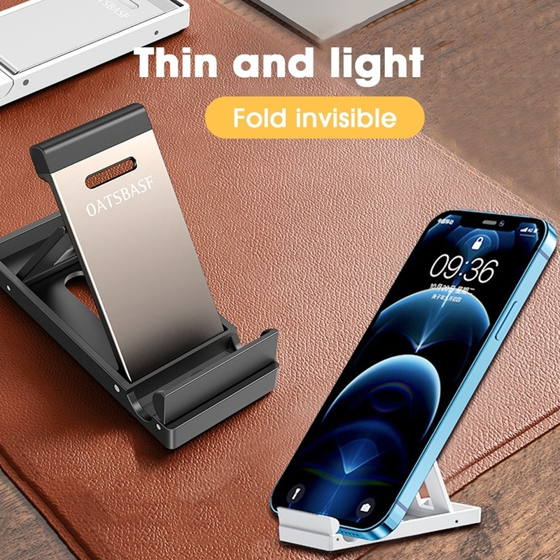 Bracket Stand Meja Lipat Mini Portable Holder Handphone / Tablet Universal Bahan Zinc Alloy Adjustable