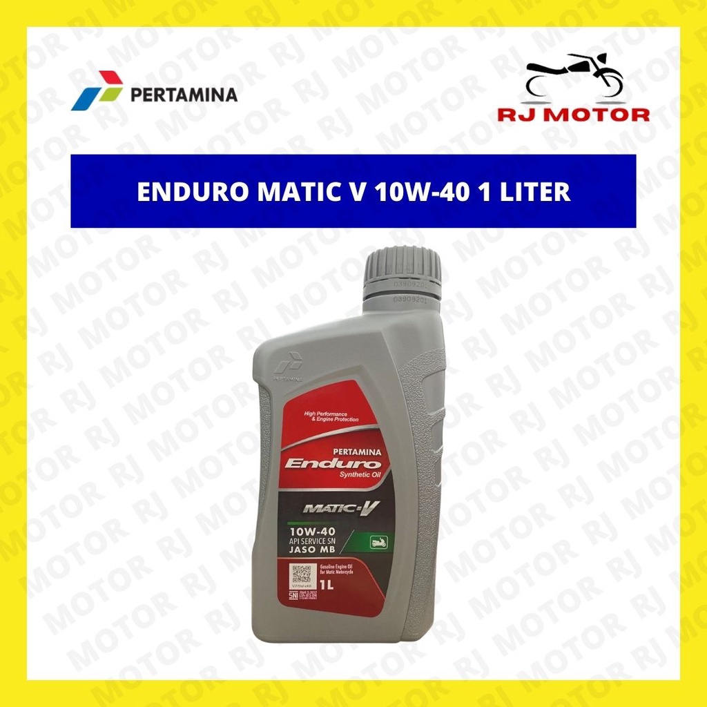OLI MOTOR ENDURO MATIC V 10W 40 1 LITER OLI MOTOR PERTAMINA ASLI
