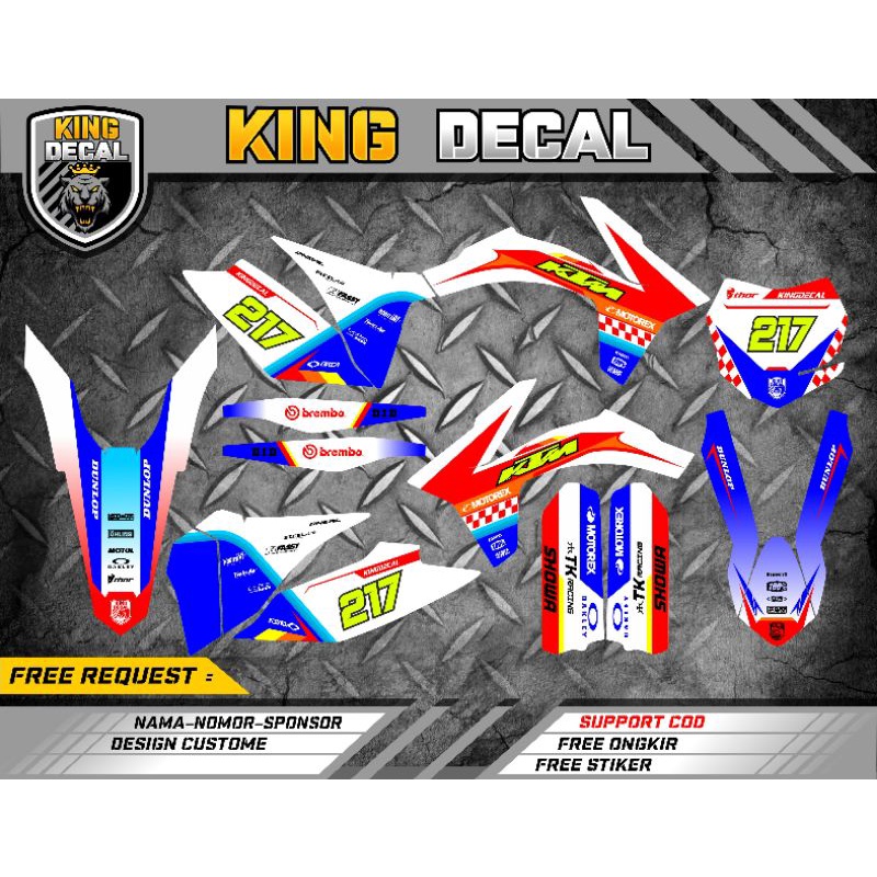 DECAL KTM SIXDAY DECAL KTM 250 KTM 85 FULL BODY