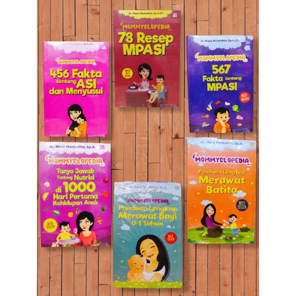 PAKET 6 BUKU MOMMYCLOPEDIA 78 RESEP MPASI by DR. META HANINDITA (ORIGINAL)