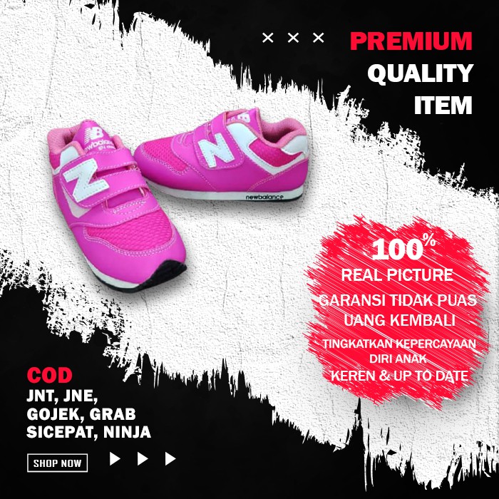 sepatu anak perempuan cewek sepatu sekolah anak laki laki cowok 1 2 3 tahun kualitas import NB-12