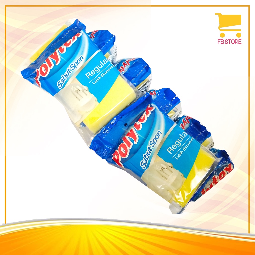 Sabut Spon Polytex Regular Per Pcs (Gratis HIT MAGIC EXPERT Habis)