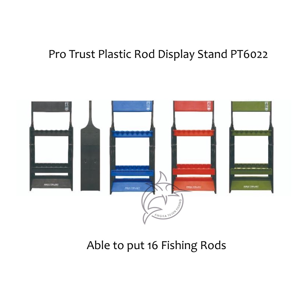 Pro Trust Plastic Rod Display stand PT6022 Tempat Joran