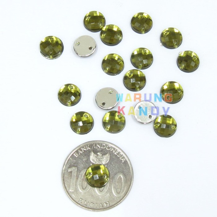 Diamon Akrilik Bulat 8mm ECER 100pc