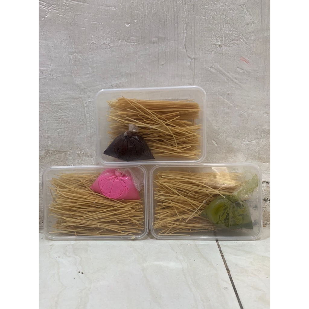 MIE LIDI LUMER BOX 500ML Wajib order DUS mielidi milidi mie lidi pedas mie lidi Snack Mie Lidi Bumbu Kering Mie Lidi Manis Coklat Strawberry