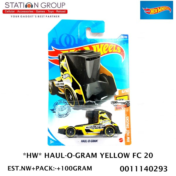 HOT WHEELS HW HAUL-O-GRAM YELLOW FC 20 - DIECAST