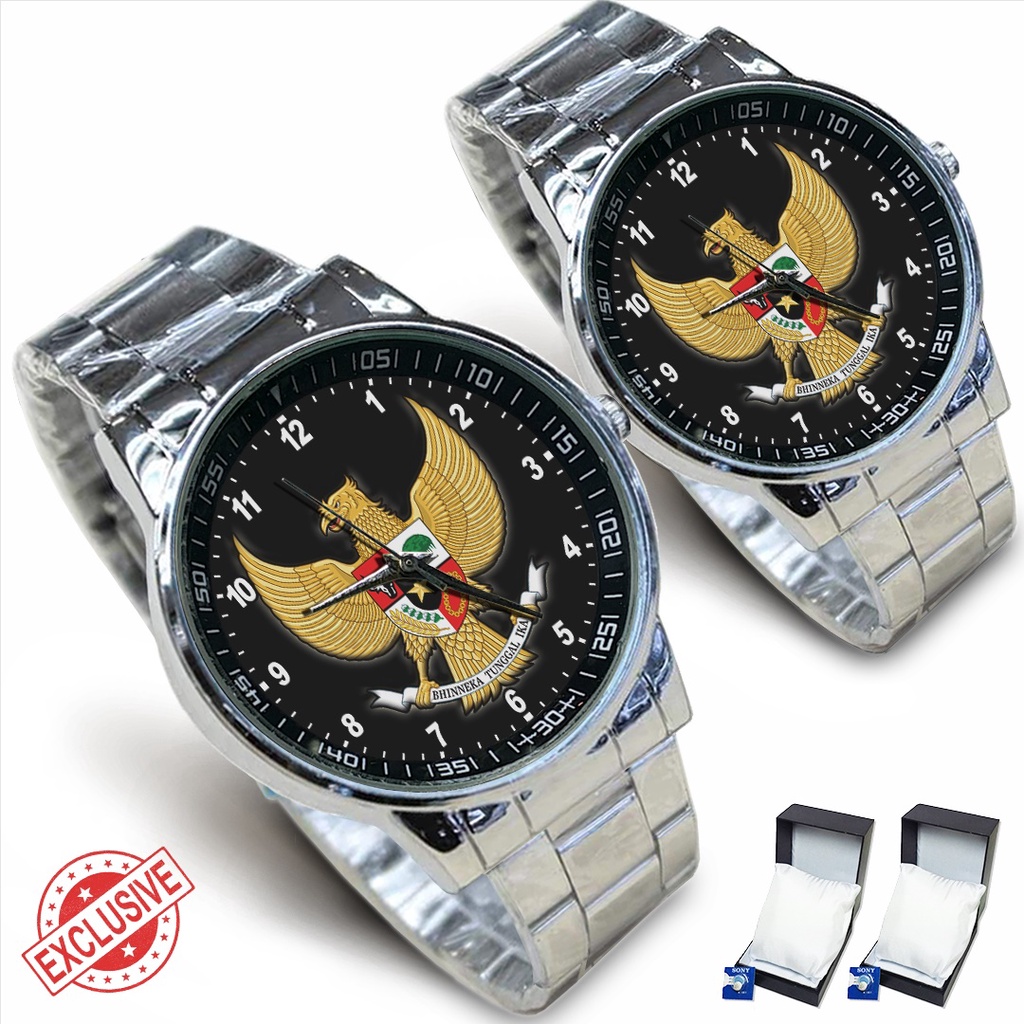 Jam Tangan Rantai Couple LAMBANG GARUDA (Awesome)