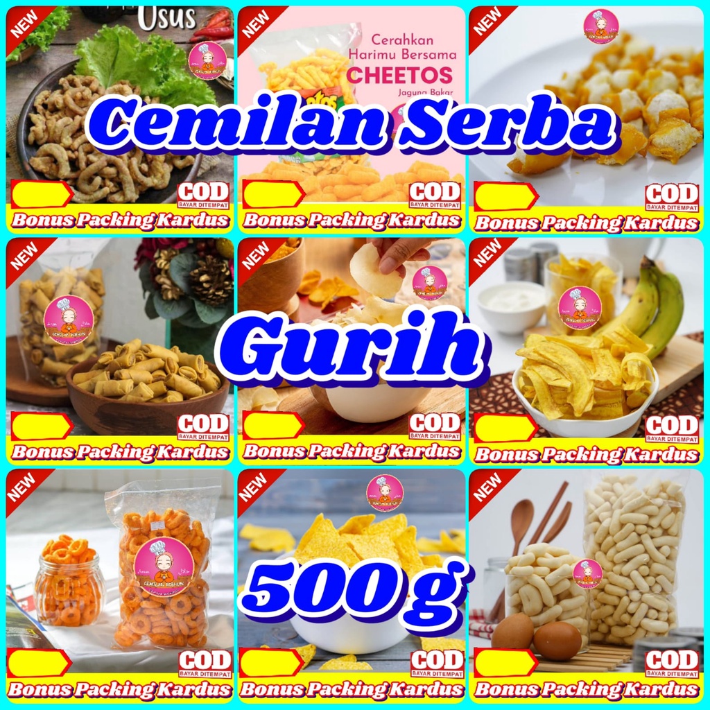 

[500g] Serba Gurih | Cemilan Ribhun - makanan ringan snack kiloan jajanan jadul camilan termurah jajanan murah cemilan sehat Jajanan