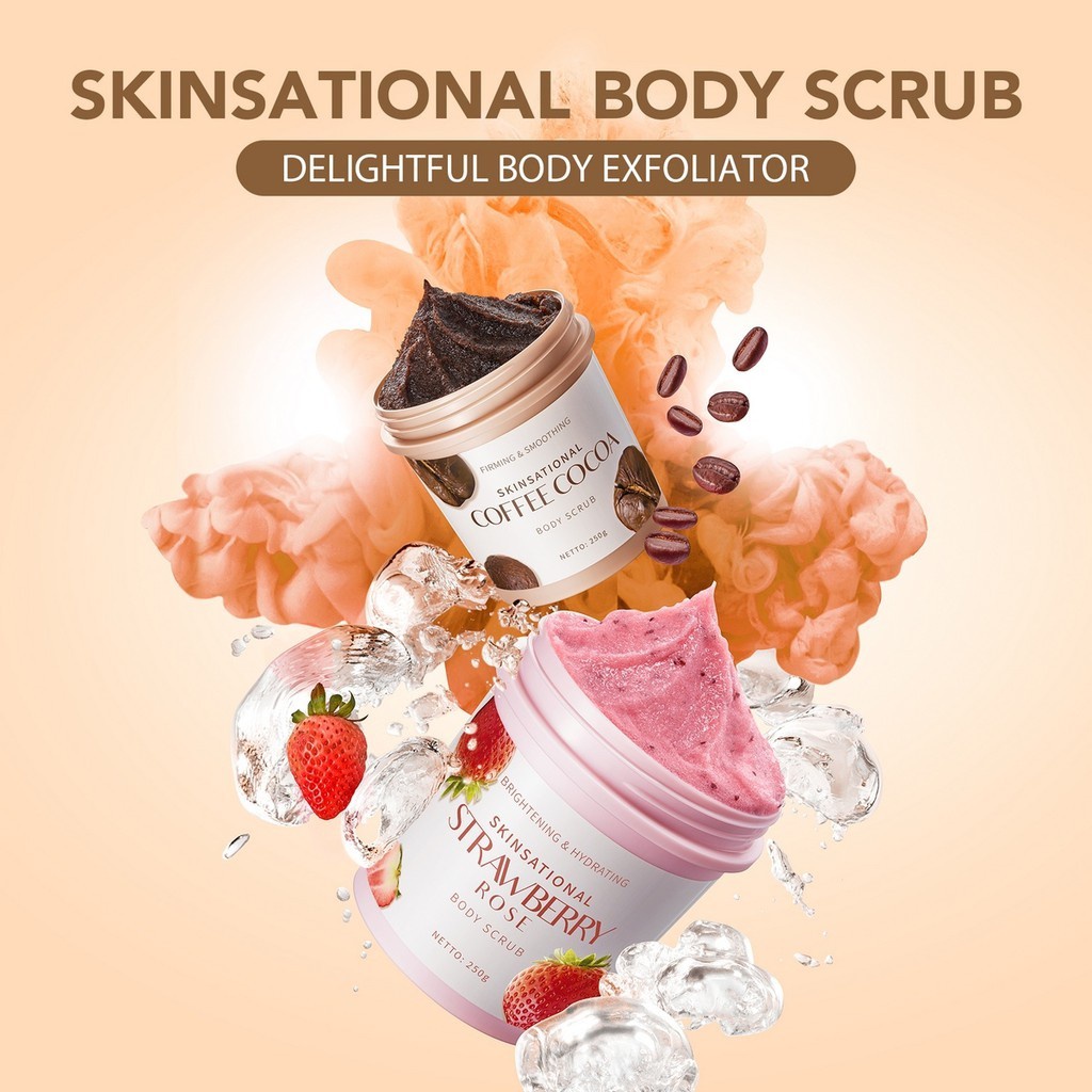 YOU Skinsational Body Scrub 250g | Strawberry Rose | Coffee Cocoa Y.O.U