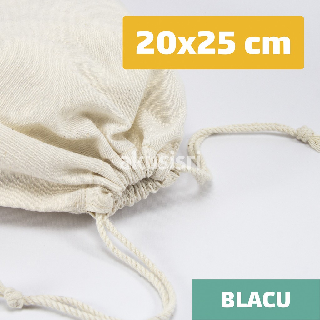 Pouch Serut Blacu Polos  20x25 cm
