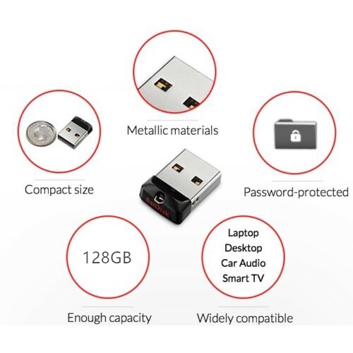 Cruzer CZ33 Flash Disk USB 2.0 Kapasitas 128GB