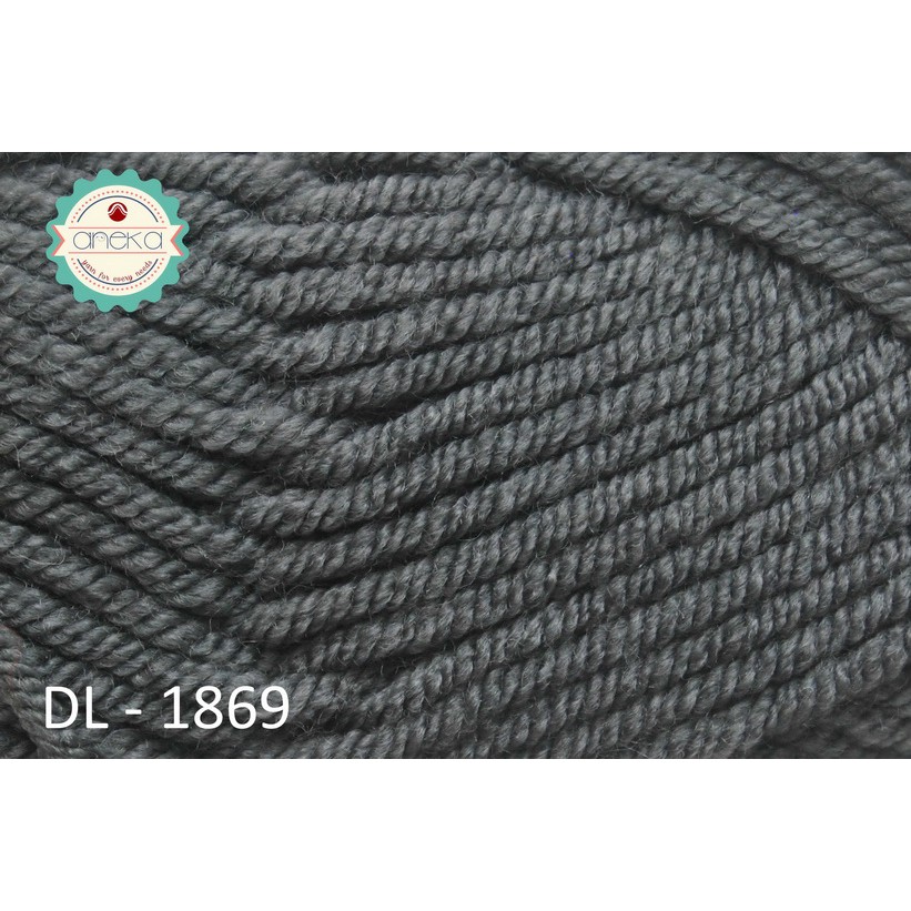 Benang Rajut Karpet Dahlia / Carpet Yarn - 1869 ( abu -abu )