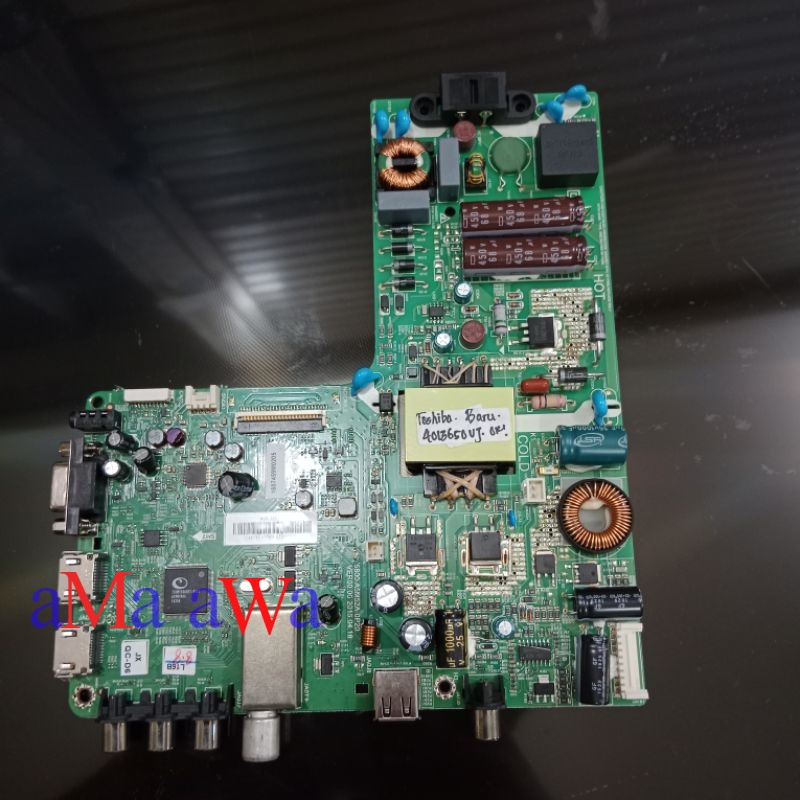 mainboard mb mesin tv led TOSHIBA 40L3650VJ (BARU) modul tv mobo mesin tv toshiba led ori