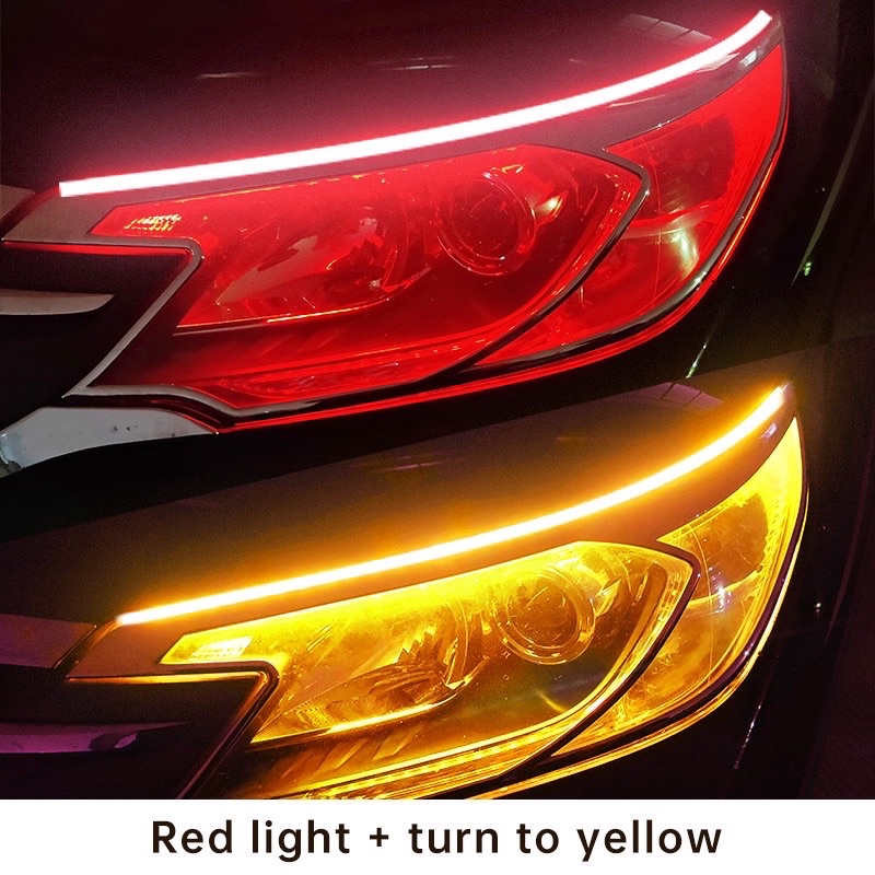 PROMO LAMPU LED ALIS TEMPEL DRL 30 CM MOBIL MOTOR SEPASANG KANAN KIRI TERMURAH 30CM SEIN RUNNING (HARGA SEPASANG KIRI KANAN) Waterproof Termurah!!!