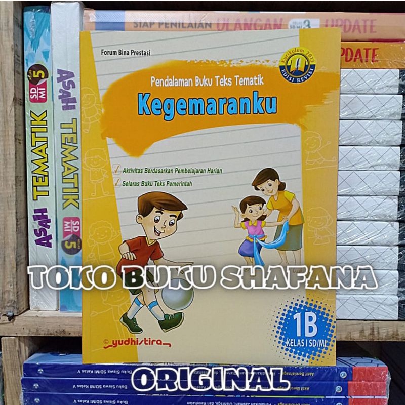 EDISI REVISI !!! PAKET PBT KELAS 1 SD 1A 1B 1C 1D YUDHISTIRA K-13 - Pendalaman Buku Teks Tematik Kelas 1 SD