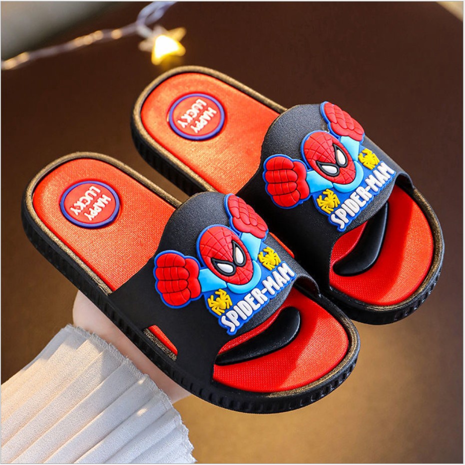 littlekiddoss Sendal sandal anak laki laki murah import selop superhero usia 1 - 12 tahun SH21104