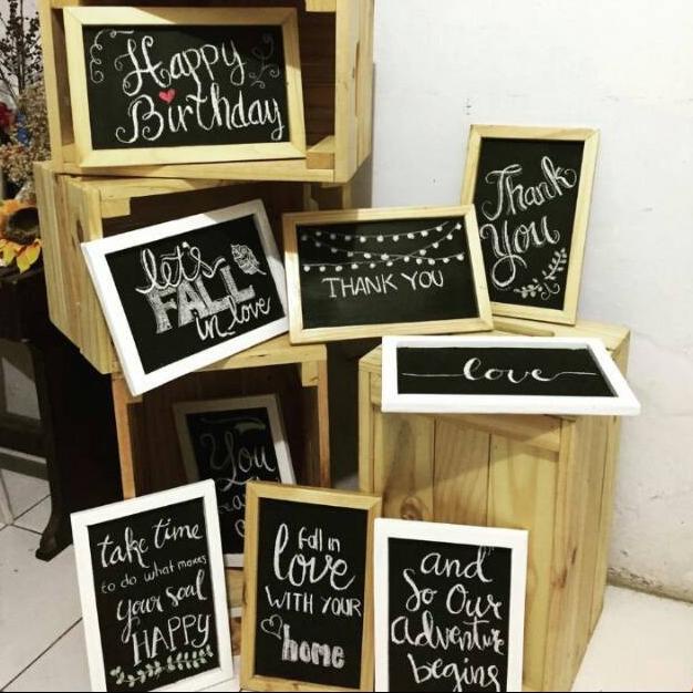 

Cuci Gudang Awal Tahun Papan tulis kapur kecil mini chalkboard blackboard blackboard papan tu Cuci Gudang Awal Tahun