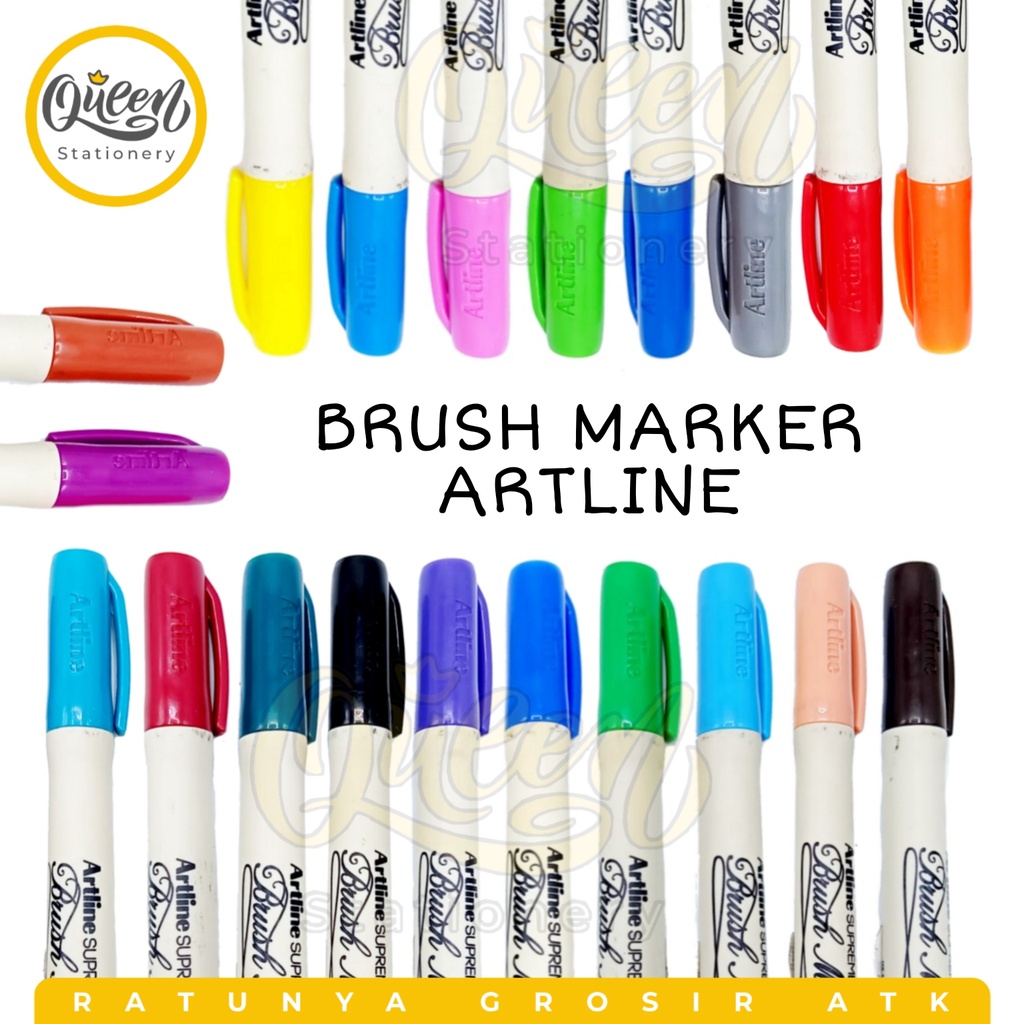 

BRUSH MARKER ARTLINE / ARTLINE BRUSH SUPREME / SPIDOL KALIGRAFI