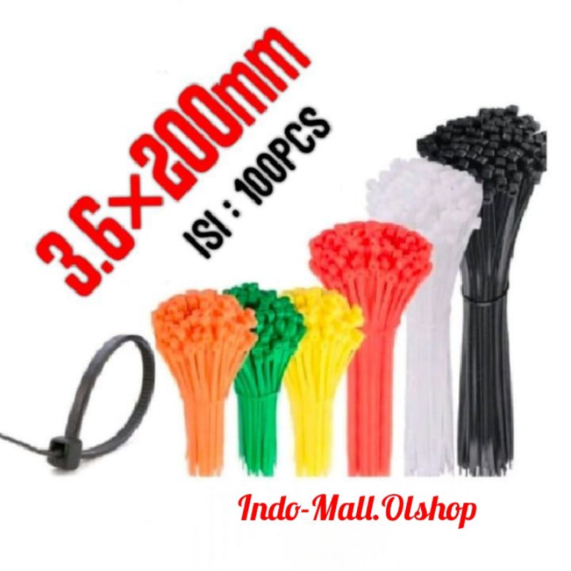 BEST Cable Ties 20CM/ Kabel Tis 20CM MURAH TALI RIPET rifet 3.6×200mm